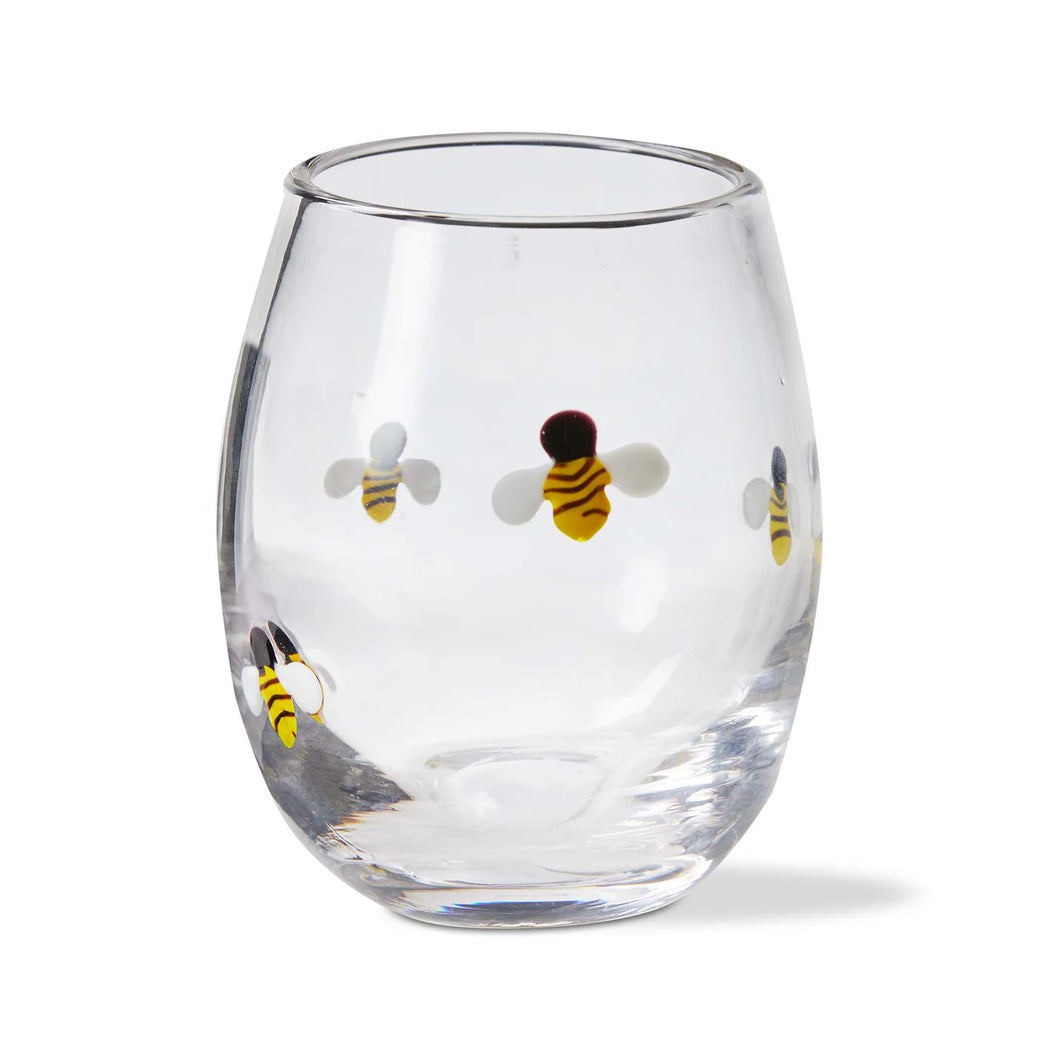 Bee Stemless Glass