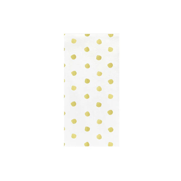 Papersoft Napkins Yellow Dot Guest Towels S/20