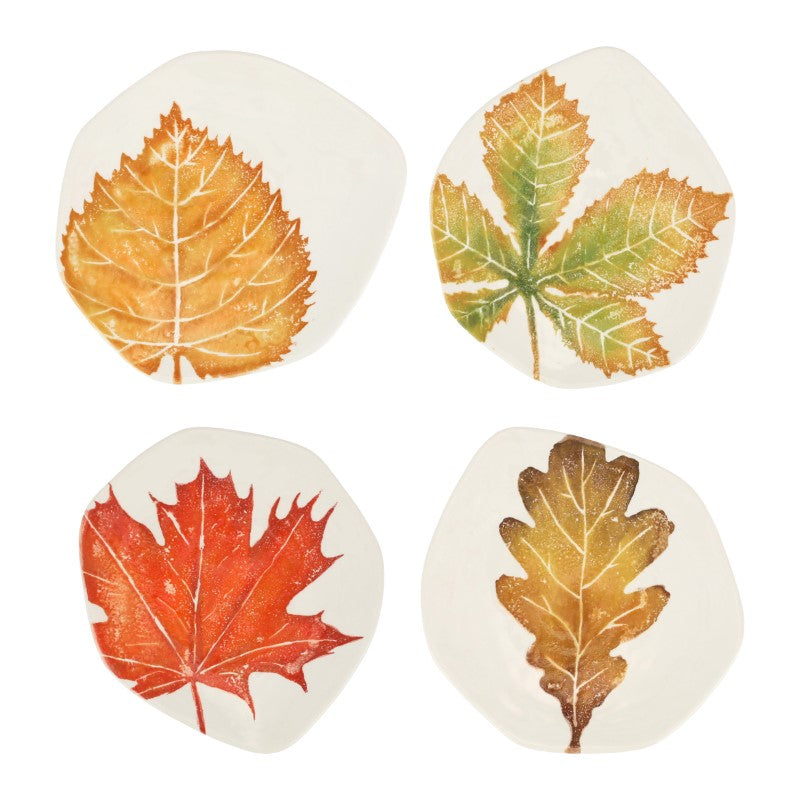 Autunno Assorted Salad Plates - Set/4