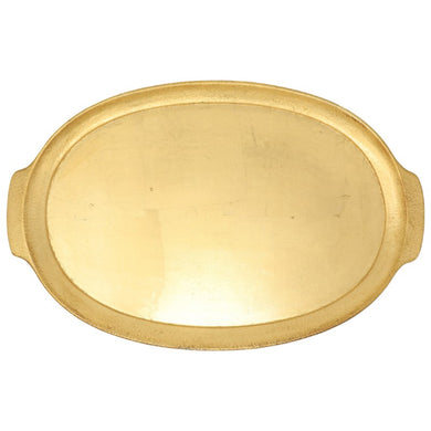 Florentine Gold Handle Oval Tray