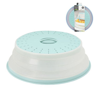 Collapsible Microwave Food Cover Large Blue Haze