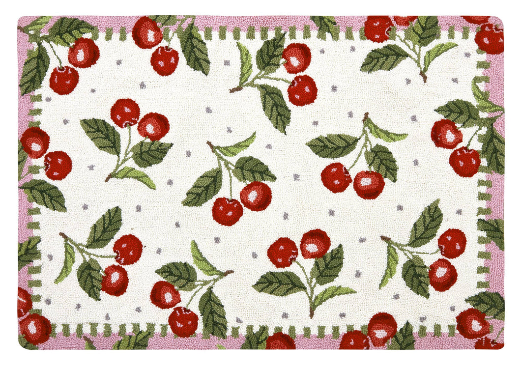 Sweet Cherry Hook Rug - Suzanne Nicoll