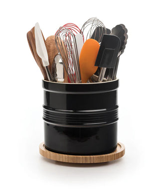 Oversized Tool Crock - Black