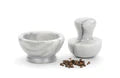 White Marble Spice Grinder Set