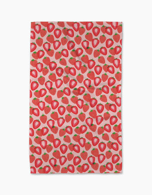 So Many Strawberries Tea Towel