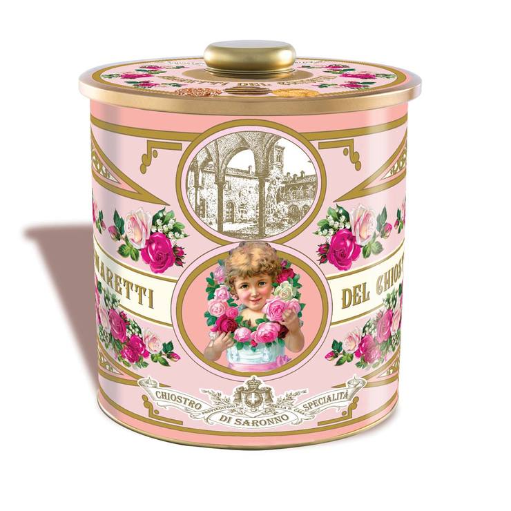 Rosa Amaretti Cookie Tin
