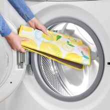 Lemon Plaid Dish Drying Mats, Set of 2