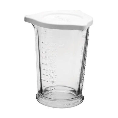 Triple Pour Measuring Glass with Lid, 8-Ounce