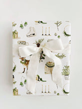 Evergreen gift wrapping paper