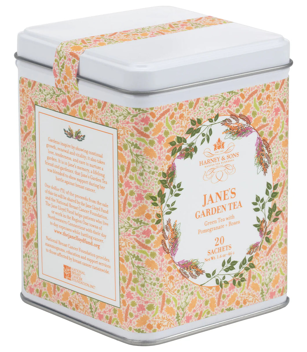 Jane's Gardern Tea TIn