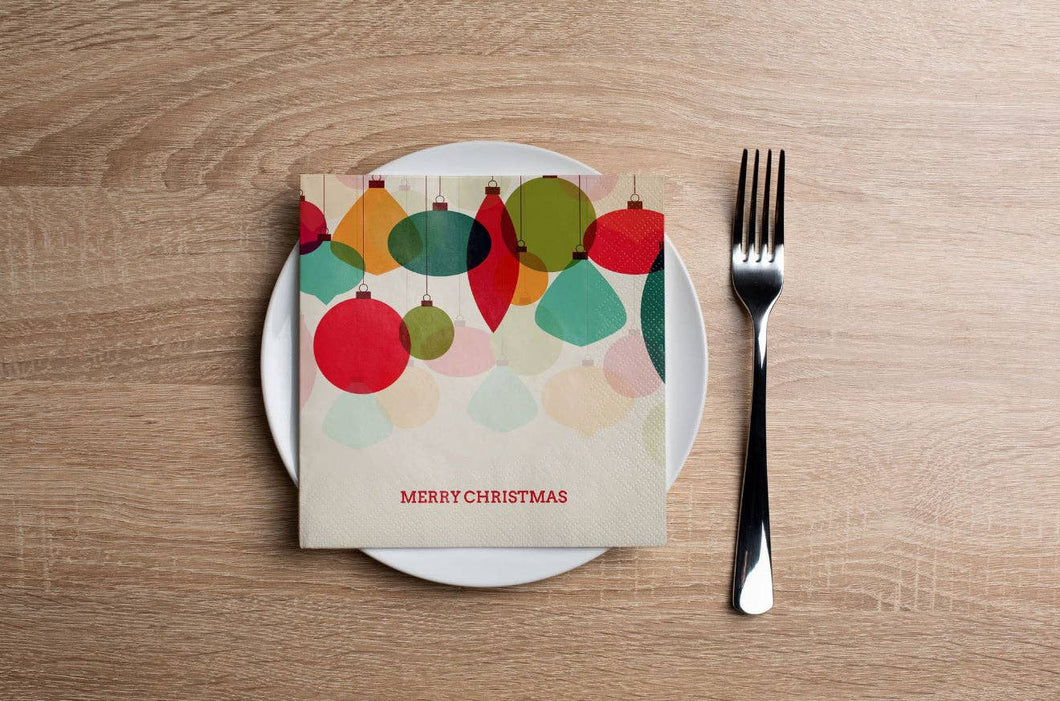 Hanging Ornaments Cocktail Napkin