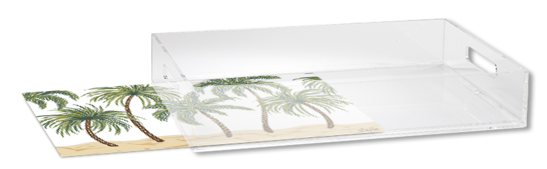 Custom Insert Rectangle Serving Tray