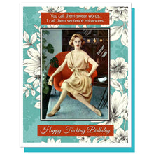 Swear Words Birthday Greeting Card