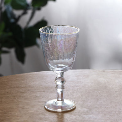 Mother of Pearl All Purpose Glass w/ Gold Rim