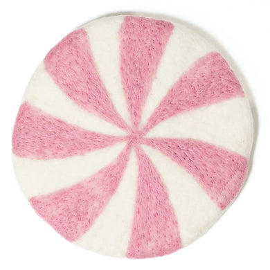 Wool Trivet-Candy Cane
