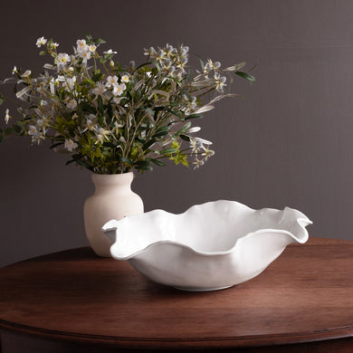 VIDA Havana Extra Large Round Centerpiece-White