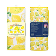 Lemon Plaid Dish Drying Mats, Set of 2