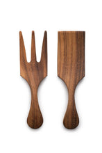 Large Fruit and Salad Utensil Set, Acacia, 10"