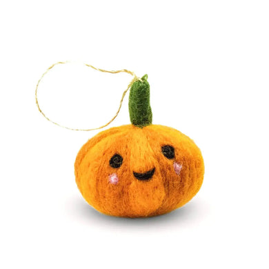 Polly the Pumpkin Fall Thanksgiving Eco Wool Ornament