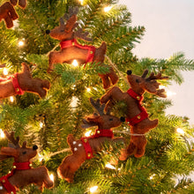 Garland - Santa with Sleigh and 8 Reindeer - Brown