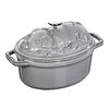 Pig Cocotte Oval Graphite Grey-1.1Qt