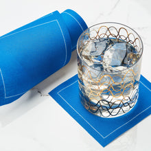 Royal Blue Cotton Cocktail Napkins 50 Units