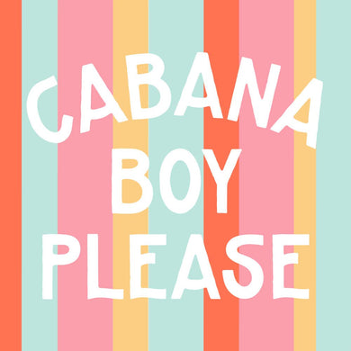 Party Cocktail Funny Napkins | Cabana Boy Please -
