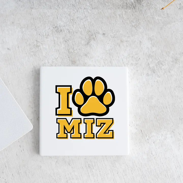 I Heart Miz Ceramic Coaster