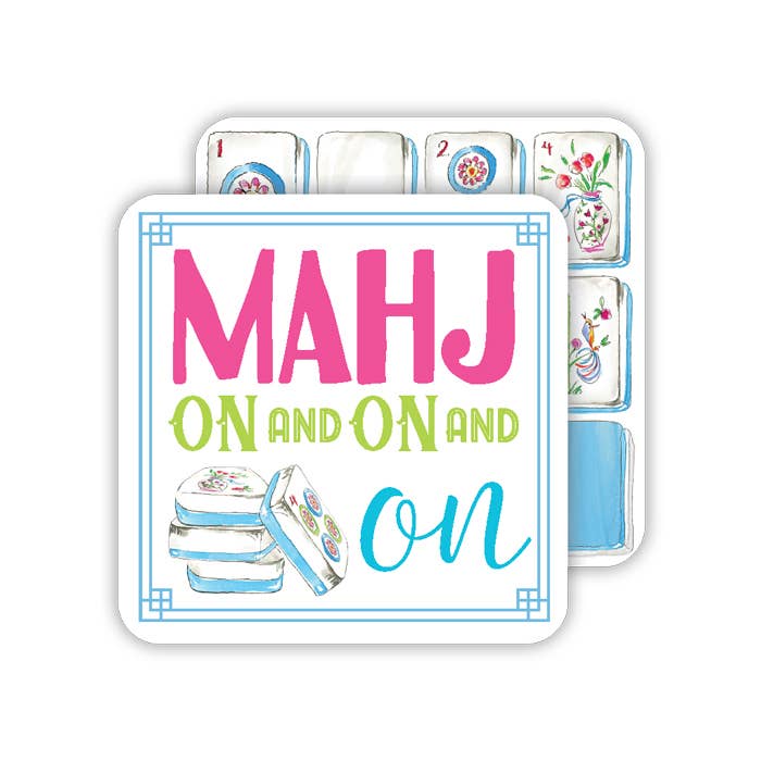 Mahjo Tiles Mahj on and on and onCoaster