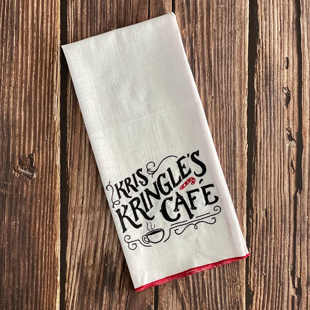 Kris Kringles Cafe Embd. Kitchen Towel