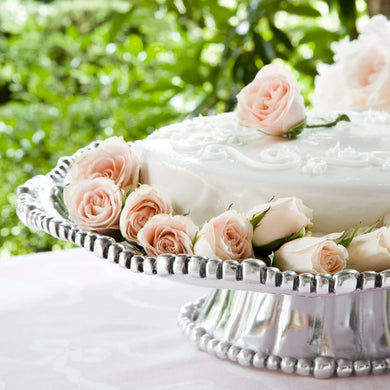 Pedestal Organic Pearl Nova Plate (Round)