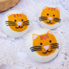 Orange Cool Cats Eco Wool Dryer Balls