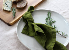 Forest Green Linen Napkins - Set of 4