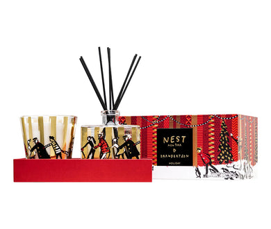 Drawbertson Holiday Classic Candle & Reed Diffuser Set