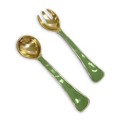 ENCANTO Soho Salad Servers (Leaf Green)