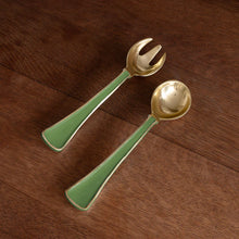 ENCANTO Soho Salad Servers (Leaf Green)