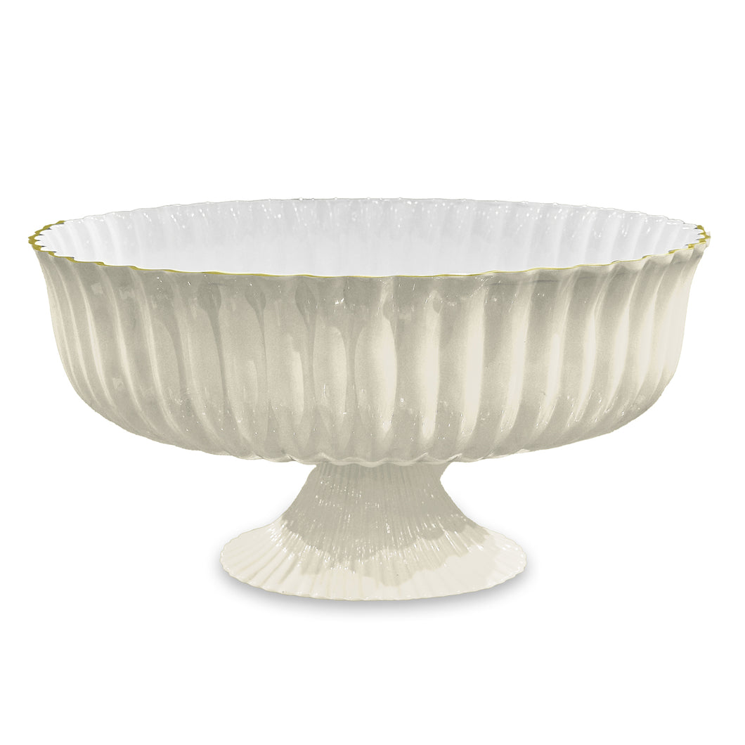 ENCANTO Vienna Large Centerpiece/Punchbowl -Cream