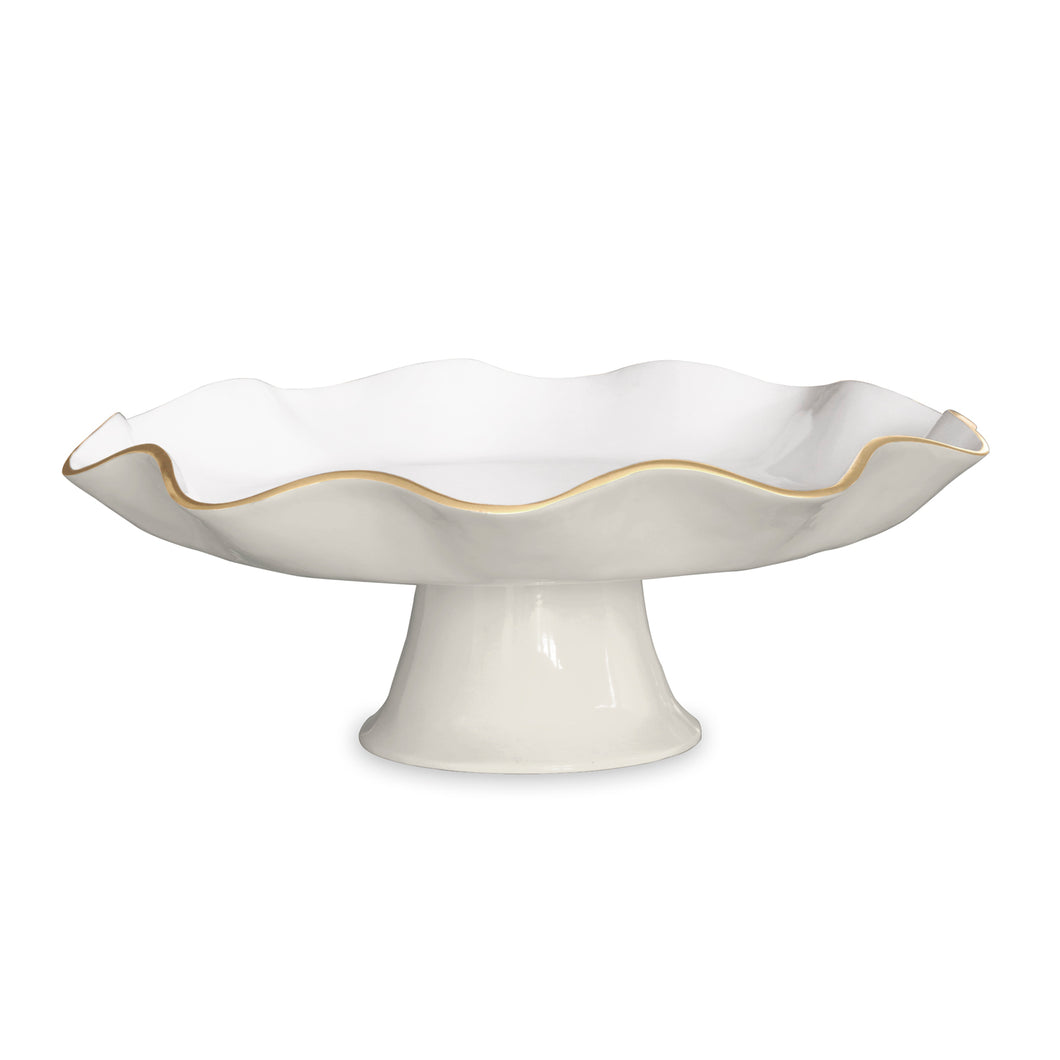 ENCANTO Carola Pedestal Cake Plate-Cream