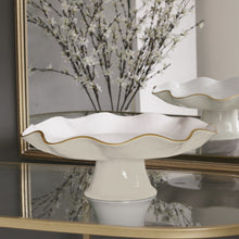 ENCANTO Carola Pedestal Cake Plate -Dove