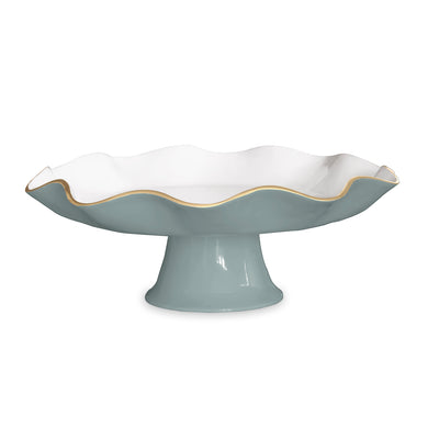 ENCANTO Carola Pedestal Cake Plate -Slate