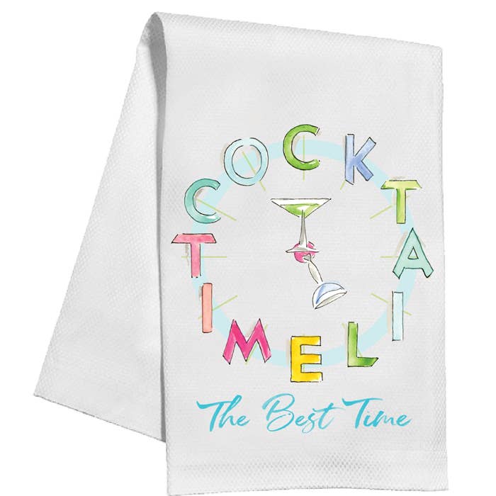 Cocktail Time Towel