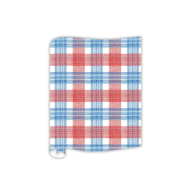 Red, White & Blue Skinny Plaid Table Runner