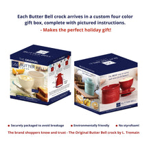 The Original Butter Bell® Crock - Cafe Royal Blue
