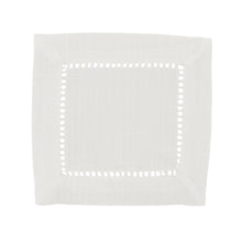 Poly Hemstitched Cocktail Napkin