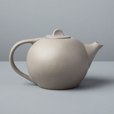 Tam Stoneware Tea Pot, Sterling
