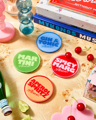 Drinks on Me | Set of 4 Coasters