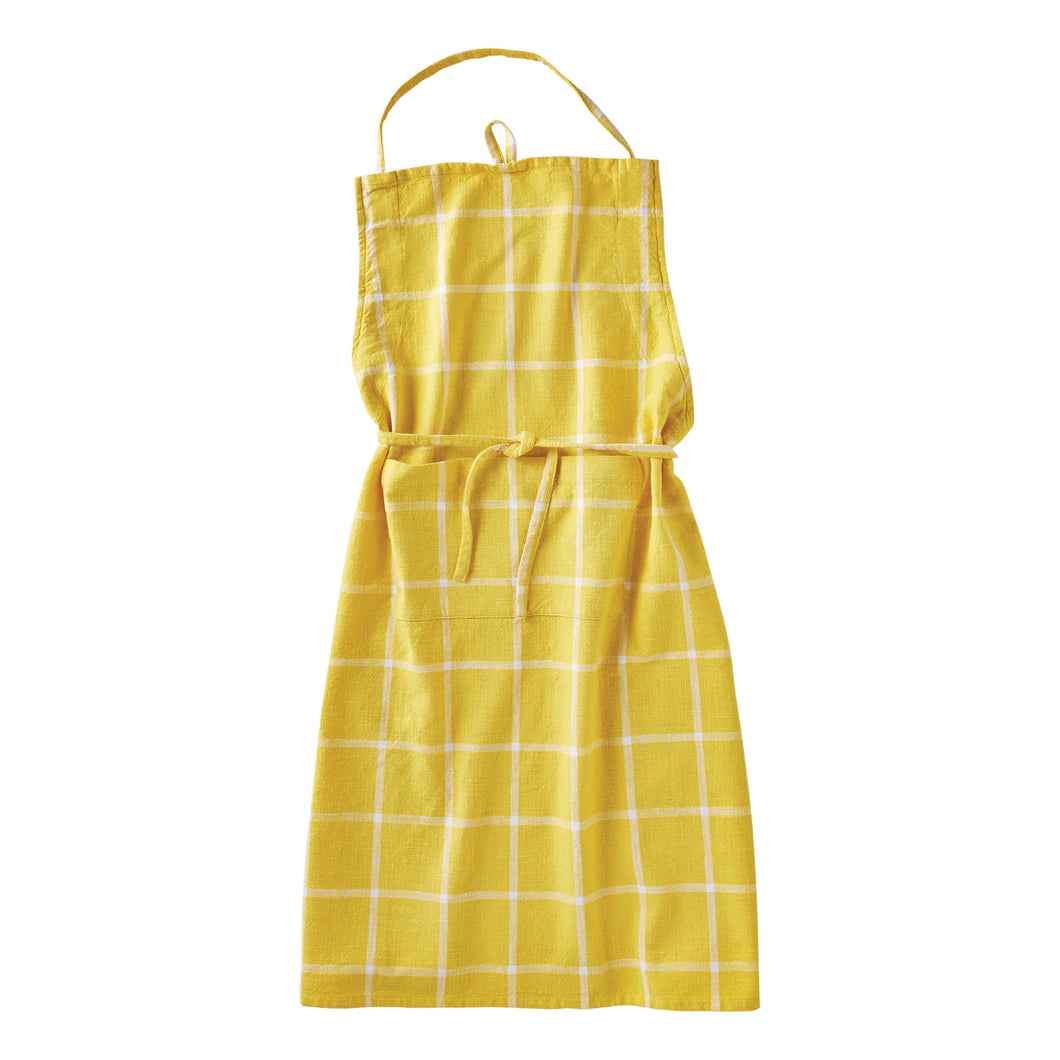 Yellow Check Apron