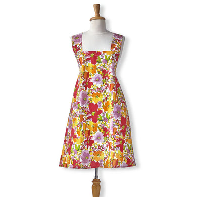 Springtime Floral Pinafore Apron