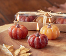 Pumpkin Tealight Candles Set Of 3