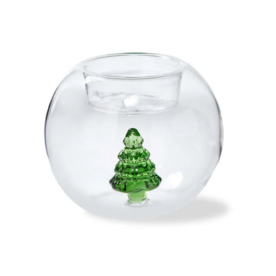 Tree Snow globe Tea light Holder